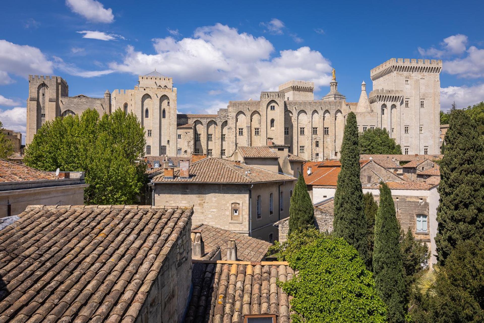 Avignon Intra-Muros, Vue Palais Des Papes Bagian luar foto